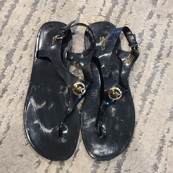 Michael Kors Shoes - Michael Kors black jelly sandals